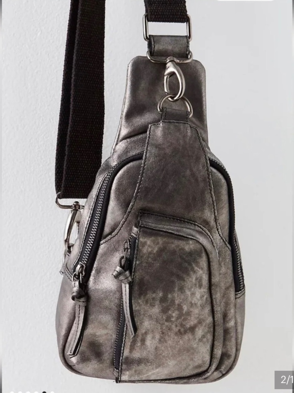 Like New Free People Hudson Sling in Gunmetal